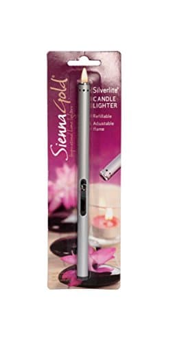 Luminate Silverlite Candle Lighter, Silver, 0.02 x 8 x 26 cm