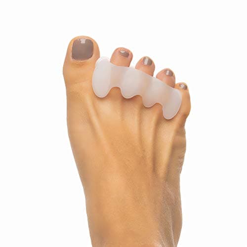 Original Ease Relief Gel Toe Correctors & Toe Spacers (2 Pair) - Correct Toes Naturally With Toe Separators For Men and Women - Great Choice For Fighting Bunions, Overlapping Toes, and More