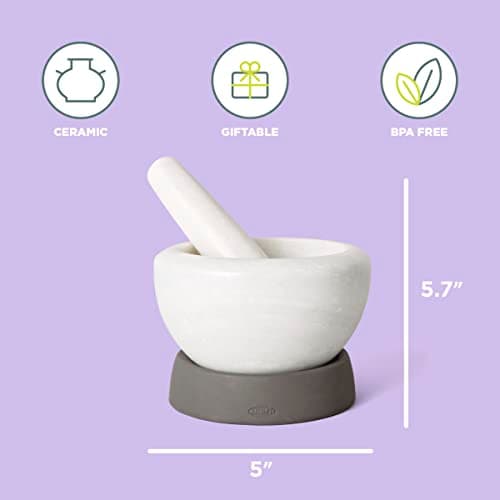 Chef'n Mortar and Pestle (Marble/Anthracite Silicone)