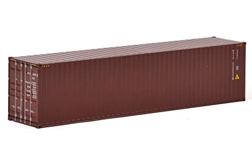 40' Container Dark Brown WSI Premium Line 1/50 Diecast Model by WSI Models 04-1171