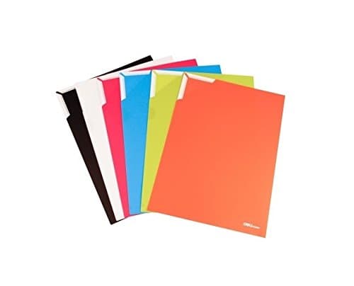 GlobalDeli- Report and Homework Covers. Pack of 12 Project Organizer File Jackets. Assorted Colors, Size A4 Document Cover Folder.