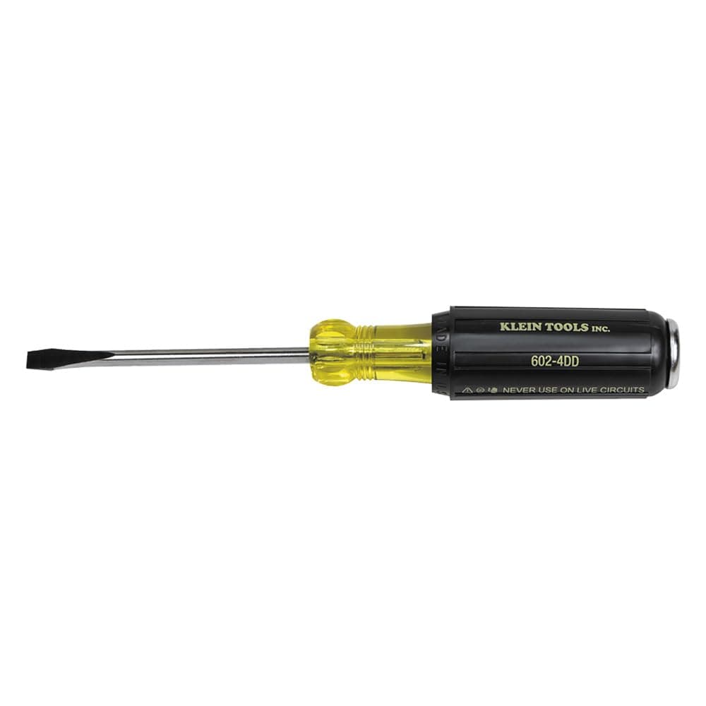 Klein Tools 602-4DD Demolition Screwdriver with Keystone Tip and 4-Inch Shank, Made in USA
