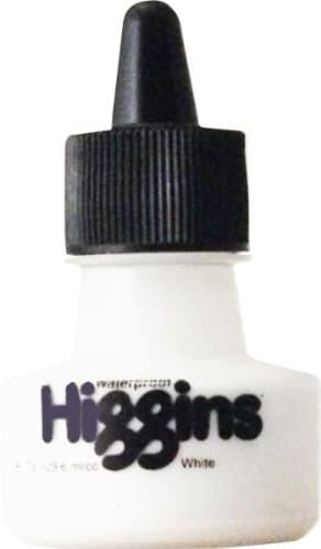 Chartpak 44113 Higgins Ink 1Oz Waterproof 4265, White