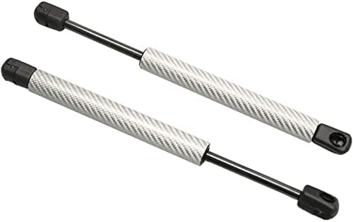 JINGLING Trunk Struts for Corvette (C5) Convertible Coupe 1997-2013 Rear Boot Tailgate Gas Dampers Lift Supports 287mm TWO YEARS WARRANTY (Silver Carbon Fiber)