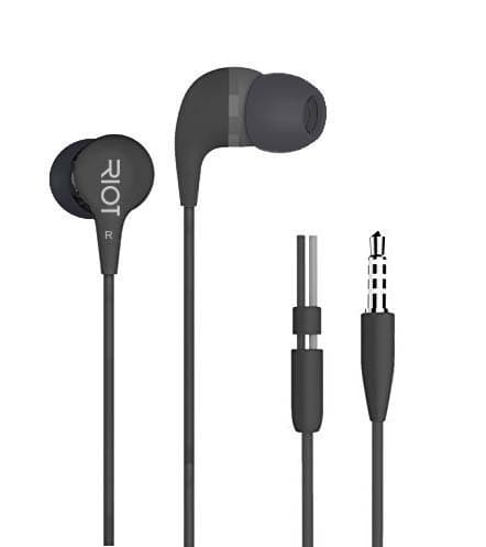 Riot Project Riot Buds - Generation 2 Comfort-Fit, in-Ear, Earbud Headphones, Premium Distortion Free Sound, Ergonomic Comfort, Fit Design & Ultra Portable (Matte Black) - Upgraded Model