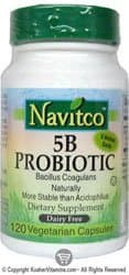 Kosher 5B 5 Billion Probiotic 120 Vegetarian Capsules