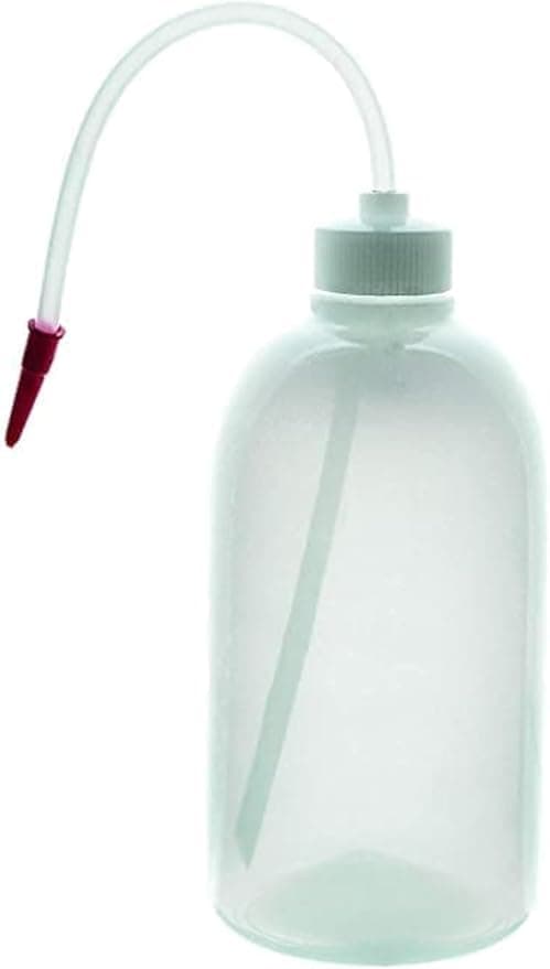 Plastic Wash Bottle for Laboratory 500 ml Pack of 1 Squeeze Bottle with Nozzle | LDPE Chemical-Resistant Bottle for Water, Science Lab & School Use