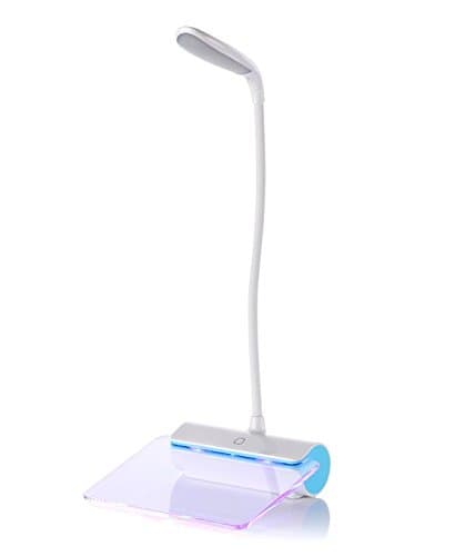 ROOVON Table Lamp Easter Gift Children USB LED Desk Lamp Fluorescent Message Bord Lamp for Home Décor Office Children Room,Blue