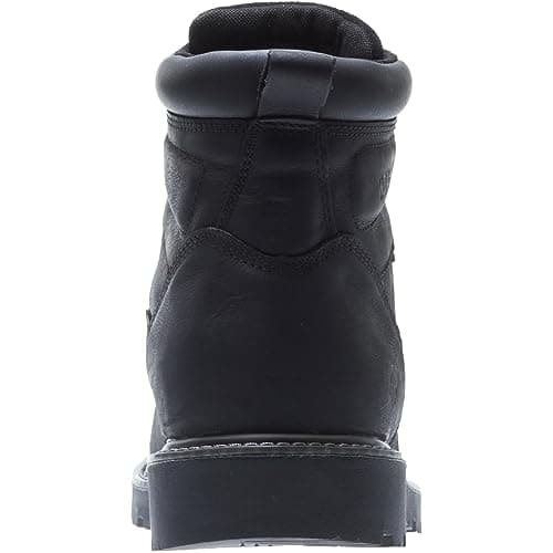 Wolverine Men's Floorhand Waterproof 6" Steel Toe Work Boot, Black, 11. 5 M US