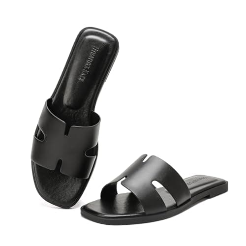 Stratuxx Kaze Women's Open Toe Flat Dress Slide Sandals