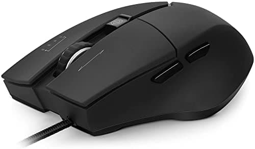 VELOCIFIRE V9 RGB Gaming Mouse, 9800 Optical Sensor 4 Adjustable DPI with 16.8 Million Color Backlit 8 Programmable Buttons Tunable Weights - Black