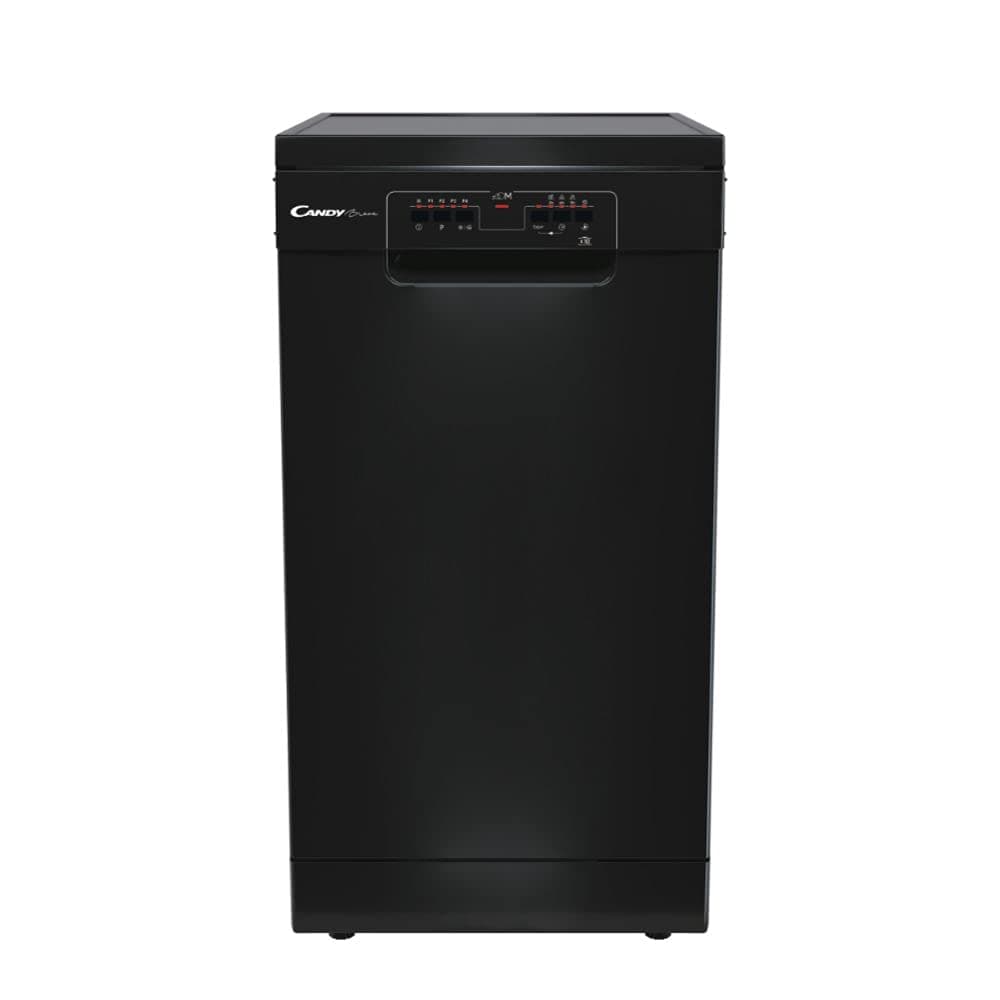 CANDY CDPH 2L1049B-80 Freestanding 10 Place Setting Slimline 45cm Dishwasher, 5 Programmes, Quick wash, Black
