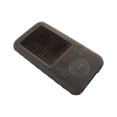 Premium Silicone Skin for Sony Walkman E436 / E438 Series - Smoke, with Armba...