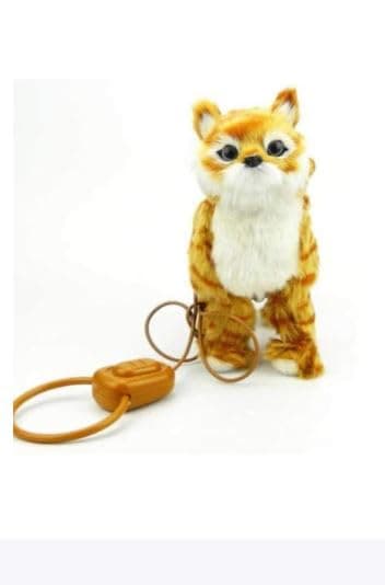Walk Along Electronic Pet Cat 21cm Yellow