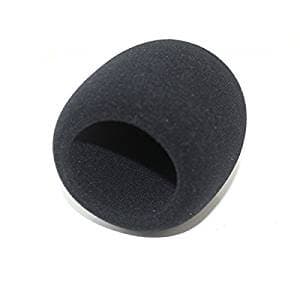 ienza Windscreen for Blue Yeti Foam - Also Fits Other Large Microphones Such as MXL, Audio Technica and More - Quality Sponge Material to Act as a Pop Filter for Your Mic (Black)
