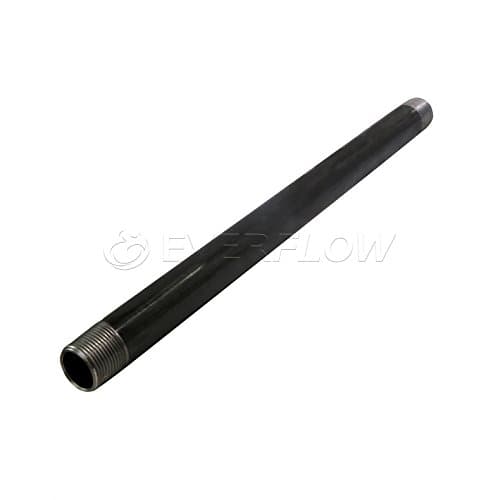 QDCM1130 30" Long Pre-Cut Black Steel Pipe with 1-1/4" Nominal Size Diameter