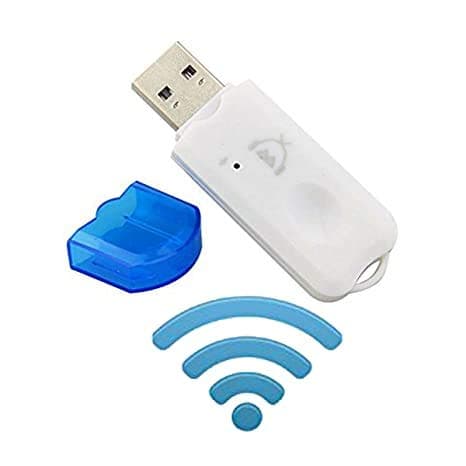 CEUTA® USB Wireless Music Audio Bluetooth Receiver,Dongle 4.0 USB Adapter Hands-Free Dongle Kit Compatible with Speaker,Home Theater,Car Music System,PC and All Mobiles etc.- White
