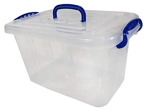 Arteezt Clear Plastic Storage Box - 6 Liter/6.3 Quart Stack-able Storage Boxes for Easy Organization - Locking Lids and Handles (Qty 1)