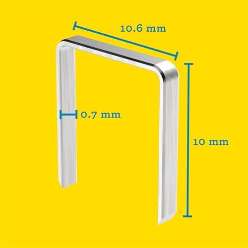 Rapid High Performance Staples, No.13, Leg Length 4 mm, 11825700 - 5000 Pieces,