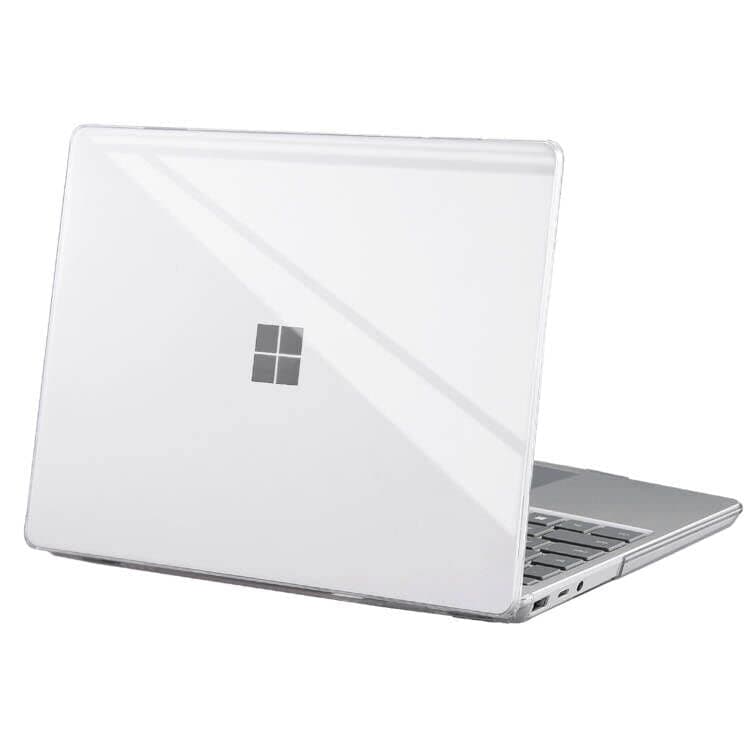 BlueSwan Case compatible with 12.4 inch Microsoft Surface Laptop Go 2 / Surface Laptop Go(Model 1943/2013), 2022/2020 Release, Smooth Shiny Plastic Hard Shell, Crystal Clear