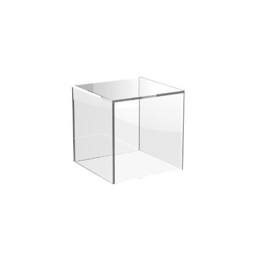 Acrylic Cube Display (100mm x 100mm x 100mm) 5 Sided Box