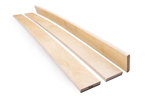 Pack of 10 Slats Birch Wood Sprung Bed Base Replacement Single Double 5 cm wide 740 mm Long