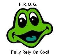 Dozen F.R.O.G. Fully Rely On God Tattoos