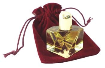 Diamond Bottle w/Pouch Tunisian Amber