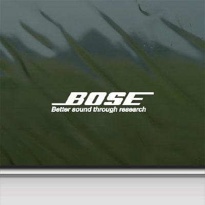 Die Cut Bose Research Home Decor Wall Car Decor Bose Wall Art Vinyl White Car Notebook Adhesive Vinyl Helmet Laptop Window Sticker Decal