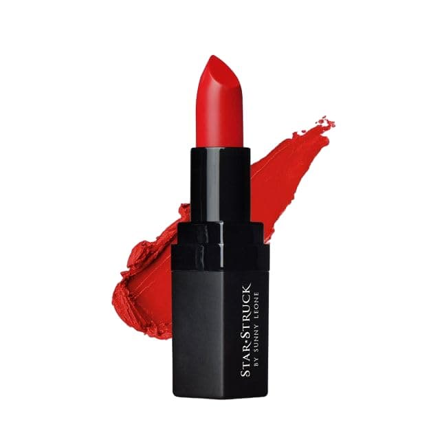 STARSTRUCK BY SUNNY LEONE Matte Lipstick - Red Carpet 4.2 gm | Long Lasting, Waterproof, Smudge Proof for Women | Makeup
