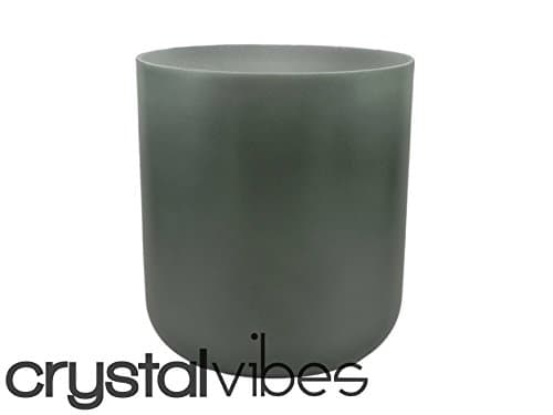 New 7" E Solar Plexus Chakra Moldavite Fusion Crystal Singing Bowl #fl7ep15 11000559