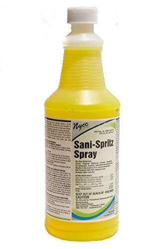 Nyco® Sani-Spritz Spray - 32 oz Quart Bottle - Ready-to-Use Disinfectant Cleaner & Deodorizer - Inhibits Growth of Mold & Mildew (sprayer not included)