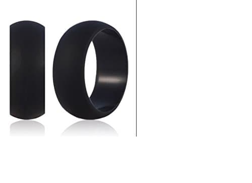 Men's Silicone Wedding Ring, Wedding Band Ring for an Active Lifestyle for Athletes, Bikers, Campers, and Other Outdoor Adventurers - Made of Medical Grade Silicone