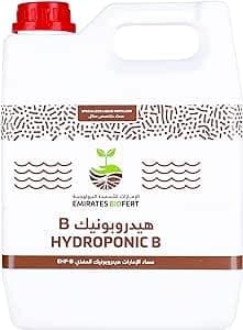 HYDROPONIC B, Liquid Nutrients Solution fertilizer for production of vegetables and flowers By Emirates Biofert
