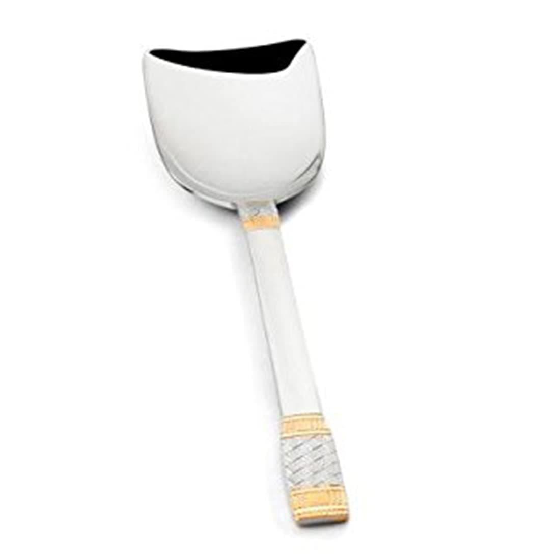 FnS Celebration Rice Server 24 Karat Gold Plated Serving Spoon (1 Rice Server, Stainless Steel)
