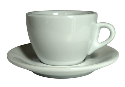 Porcelain Cappuccino Cup & Saucer 8 Pc Set