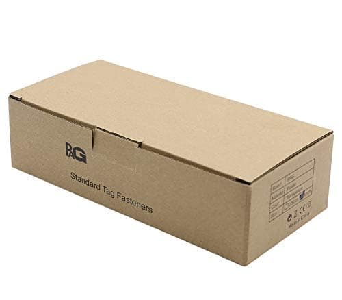 PAG 1" Standard Tagging Gun Fasteners Tag Barbs Attachments for All Standard Price Tag Gun, 5000pcs - 50pcs/Clip, Clear