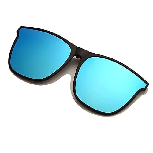 Long Keeper Clip-on Sunglasses - 3 Pair Oversized Polarised Clip on Sunglasses for Men Women Large Frame Flip up Clip on glasses for Driving Outdoor Fishing