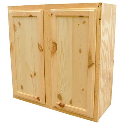 W1230-PFP 12" x 30" Unfinished Pine Wall Cabinet