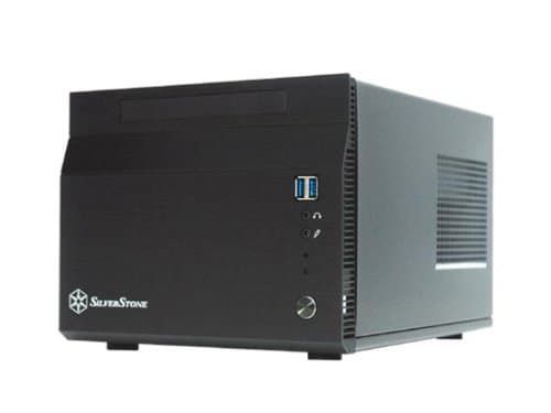 Silverstone Tek SG06B-USB3.0 Aluminum/SECC SFX 300 W with 80 Plus Certification Power Supply Mini-ITX Desktop Computer Case with 2X USB3.0 Front Ports Cases (Black)