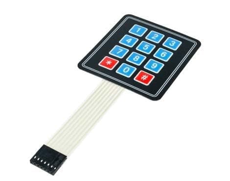 Besomi ElectronicsArduino Keypad 4 X 4 Matrix Keypad Membrane Switch 8 Pins Connector Scm Outside Enlarge Keypad