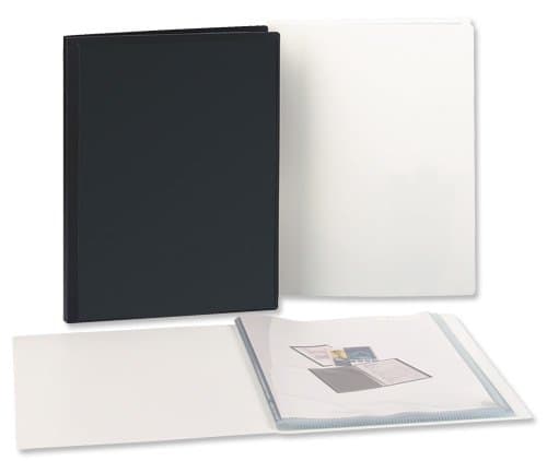 5 Star Display Book Rigid Cover Personalisable Polypropylene 40 Pockets White
