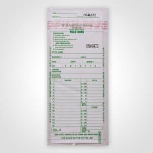 250 per Package, 5"x9.5" Till/Drop Safe Small Deposit Bags Clear Plastic