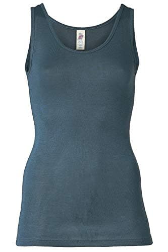 Women's Thermal Base Layer Top - Lightweight Moisture Wicking Merino Wool Silk Sleeveless Undershirt