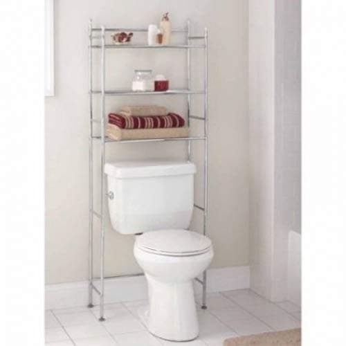 Mainstays 3-Shelf Bathroom Space Saver Chrome Finish