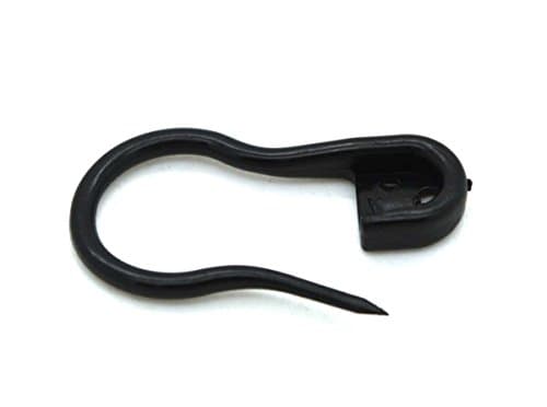 Plastic Safety Pins Knitting Crochet Locking Stitch Markers 25 Pack (Black)