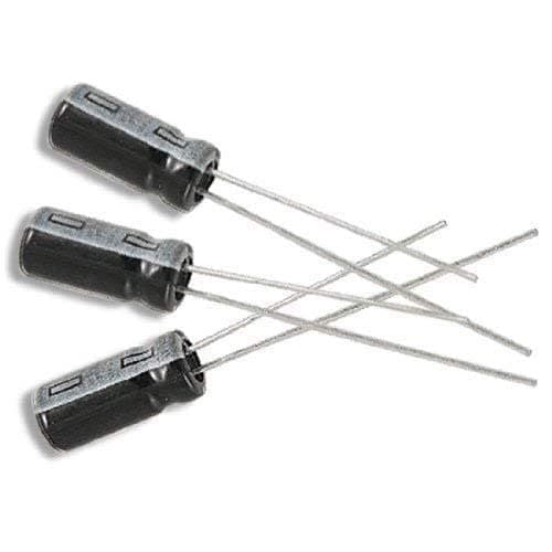 Radial Electrolytic Capacitor, 1 uF, 50V, 105 C (Pack of 5)