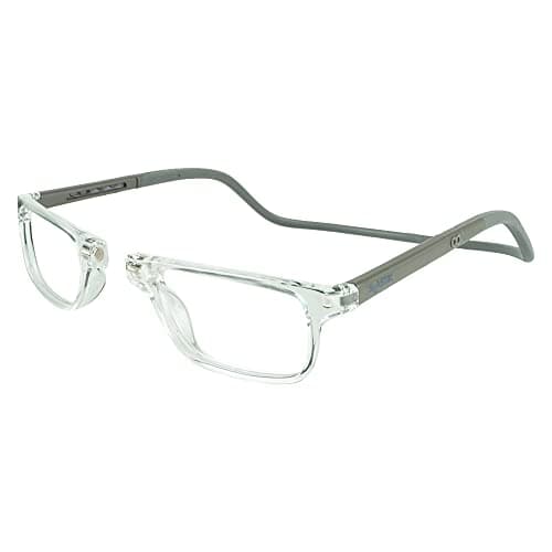 Clic Magnetic Reading Glasses by Slastik, Computer Readers, Foldable Band, Replaceable Lens, Adjustable Temples, Nashi (S-XL)