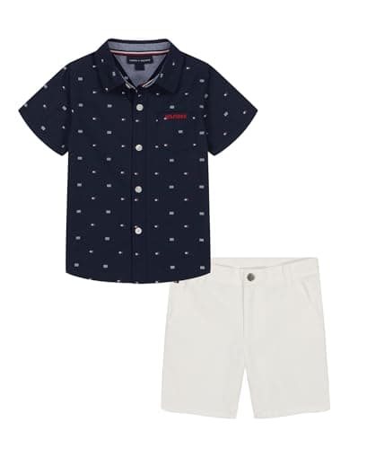 Tommy Hilfiger boys 2pc Shirt Short Set Short Set