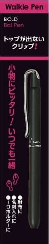Walkie-pen bold black ballpoint pen